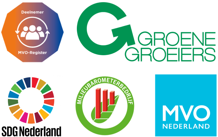 MVO-Register; MVO Nederland; SDG Nederland; Milieubarometer; GroeneGroeiers
